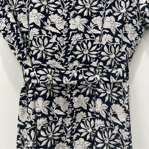 Ann Taylor LOFT Floral Wrap Dress with Ruffle V Neck - Picture 9 of 14